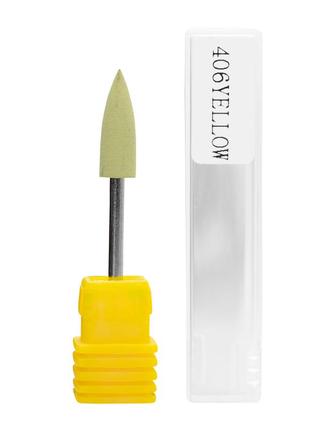 Гумова насадка для полірування №406 (м'яка), жовта