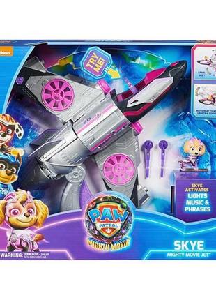 Игровой набор paw patrol щенячий патруль в кино 2 спасательный самолет-трансформер скай делюкс (sm17799)