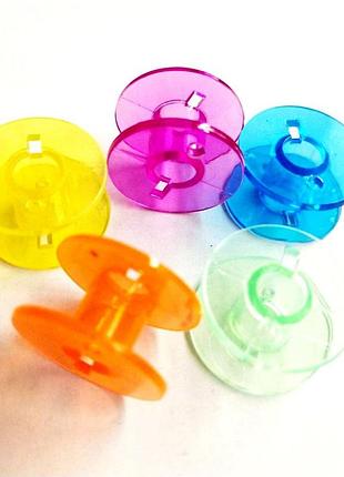 Шпульки 11мм/20мм (5шт.) для швейных машин, пластиковые цвет микс