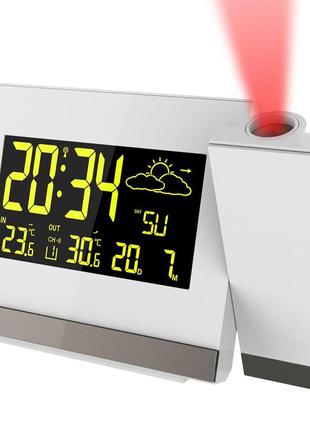 Годинник проєкційний technoline wt549 white (wt549) d_2334 ttar