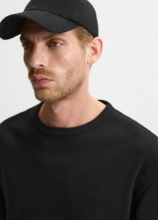 Кофта лонгслів zara 6462/315 black xl 3