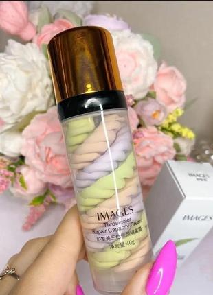 Хит! 40 г 3в1 база праймер основа под макияж кремовая images repair capacity probeauty