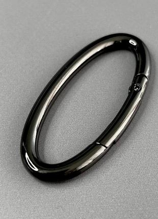 Карабин для сумки 55 мм, темный никель - 6,5 см