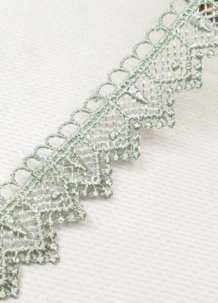 (1 м) кружево макраме sindtex 2см (13м) цвет - оливковый (м729-14-065)