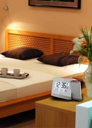 Годинник проєкційний technoline wt538 silver/anthracite (wt538) d_1350 ttar8 фото