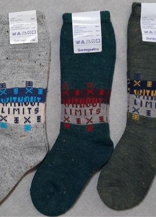 Теплые шерстяные, шерстяные носки-гольфы, размер 4роки