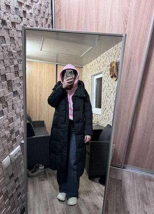 Пуховик довгий зимній