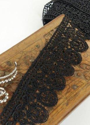 (1 метр) мереживо макраме sindtex 6 см колір - чорний (12м-sf-3150-4)