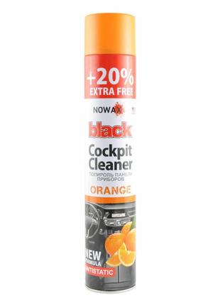 Полироль для панели приборов nowax cockpit cleaner spray апельсин, 750мл