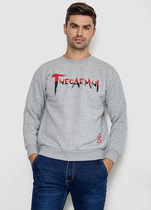 Батник мужской на флисе, цвет серый, 247r016