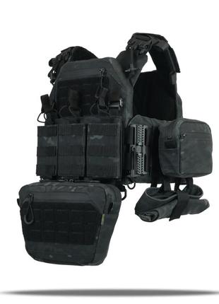 Плитоноска kiborg gu gen.2 + 6 підсумків чорний мультикам