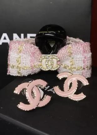 Крабік для волосся з логотипом у рожевому кольорі