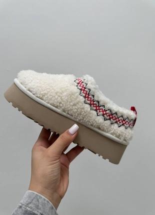 Угги ugg tasman, угги женские овчина, угги короткие, угги на подошве, молочные