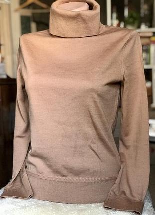 Светр гольф водолазка кемел 100% меріносова вовна бренд selected