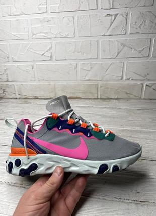 Круті яскраві кросівки nike react element 55