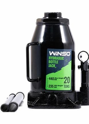 Домкрат гидравлический бутылочный winso 20т 235-440мм