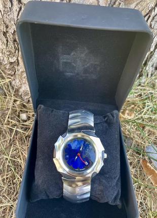 Наручные голубые часы oakley blade 2
