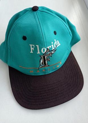 90’s florida marlins винтажная кепка бейсболка винтаж