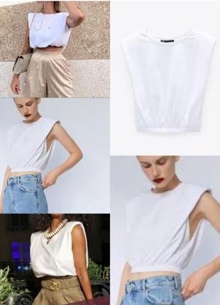 Білий топ zara