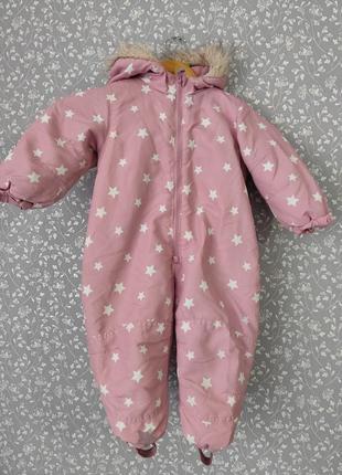 Комбенізон на зиму для дівчинки