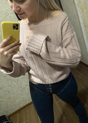 Свитер модный с широкими рукавами с/м