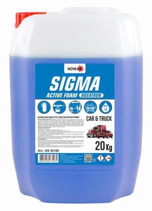Активна піна nowax sigma dosatron active foam концентрат для безконтактної мийки, 20кг