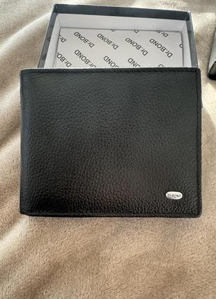 Гаманець чоловічий шкіряний dr. bond msm-5 black
