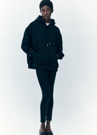 Черное худи h&m / утепленное худи h&m