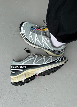 Саломон кроссовки salomon s/lab xt-6 silver/ black/white