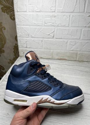 Крутые кроссовки nike jordan 5 retro bronze оригинал