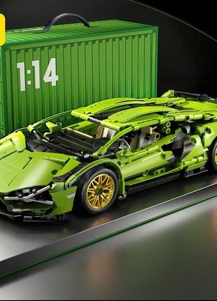 Конструктор ламборгіні 1280 деталей у коробці "контейнер"