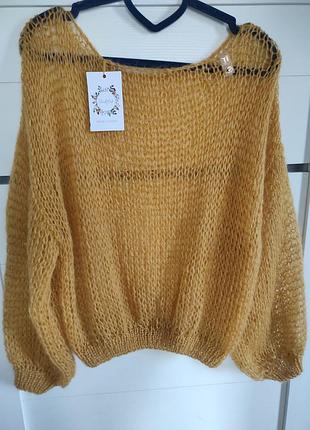 Свитер облачко. свитер из мохера. handmade.