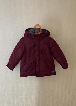 Зимняя куртка от zara 2-3 года