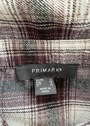 Рубашка в клетку рубашка primark s m оверсайз2 фото