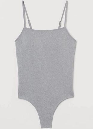Боді сіре з чашками від h&m