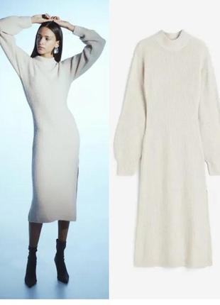 Вязаное платье h&m,p. m-l
