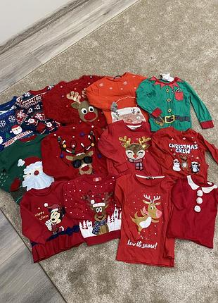 Новорічні кофтинки на різний вік/ новорічна кофтинка