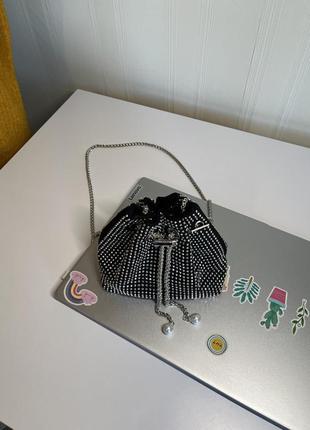 Сумочка мешочек в блестках