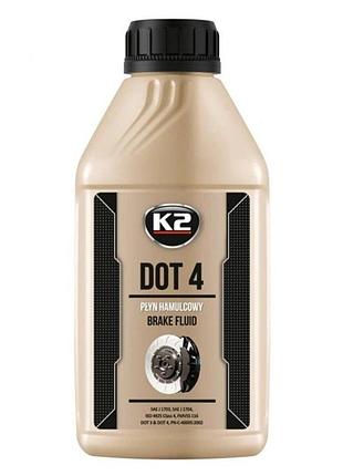 Тормозная жидкость k2 turbo brake fluid dot 4 500мл