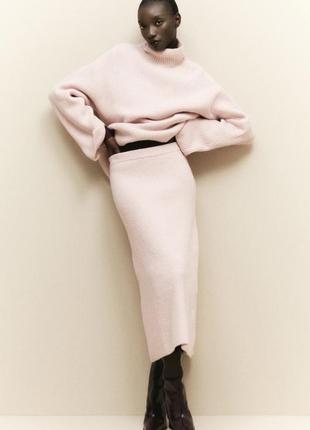Теплая вязаная юбка h&m,p. s-m