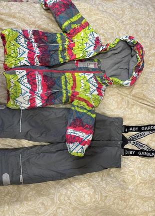 Зимовий набір куртка та штани на підтяжках.