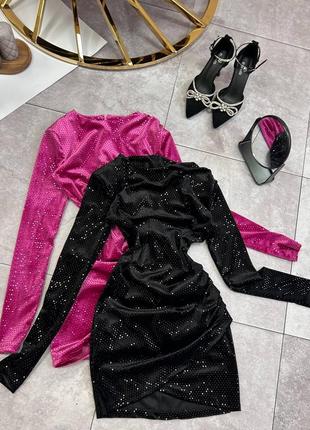 Платье пайетка на бархте