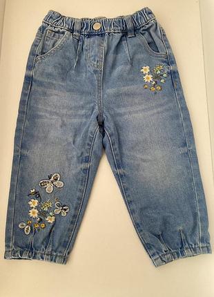 Джинсы мом на девочку