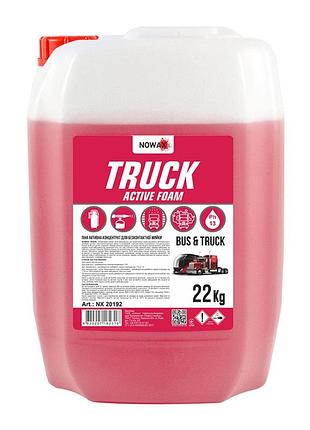 Активна піна nowax truck active foam концентрат для безконтактної мийки 1:120; 1:80 (балон) та 1:12, 22кг