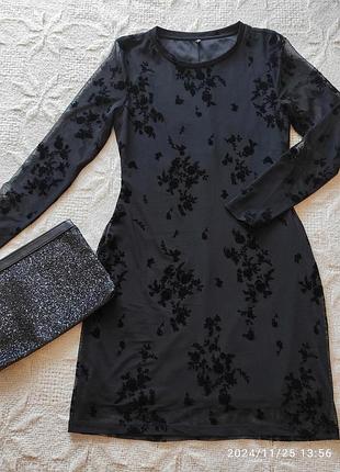 Очень красивое вечернее платье футляр only с набивными цветами, м