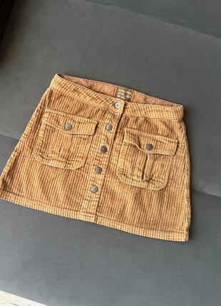 Вельветова спідниця zara 9р