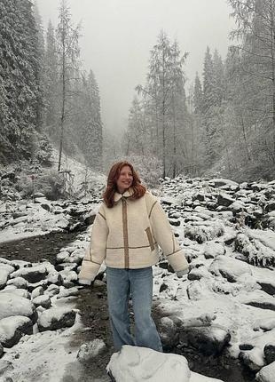 Куртка шуба zara