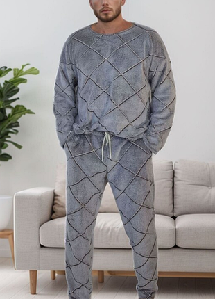 Пижама мужская теплая 1.(46-48), 2. (50-52), 3.(54-56) 4413-15565к