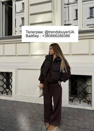 Костюм zara в шоколадном цвете