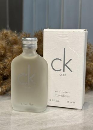 Оригинальный парфюм миниатюра туалетная вода klein calvin klein ck one